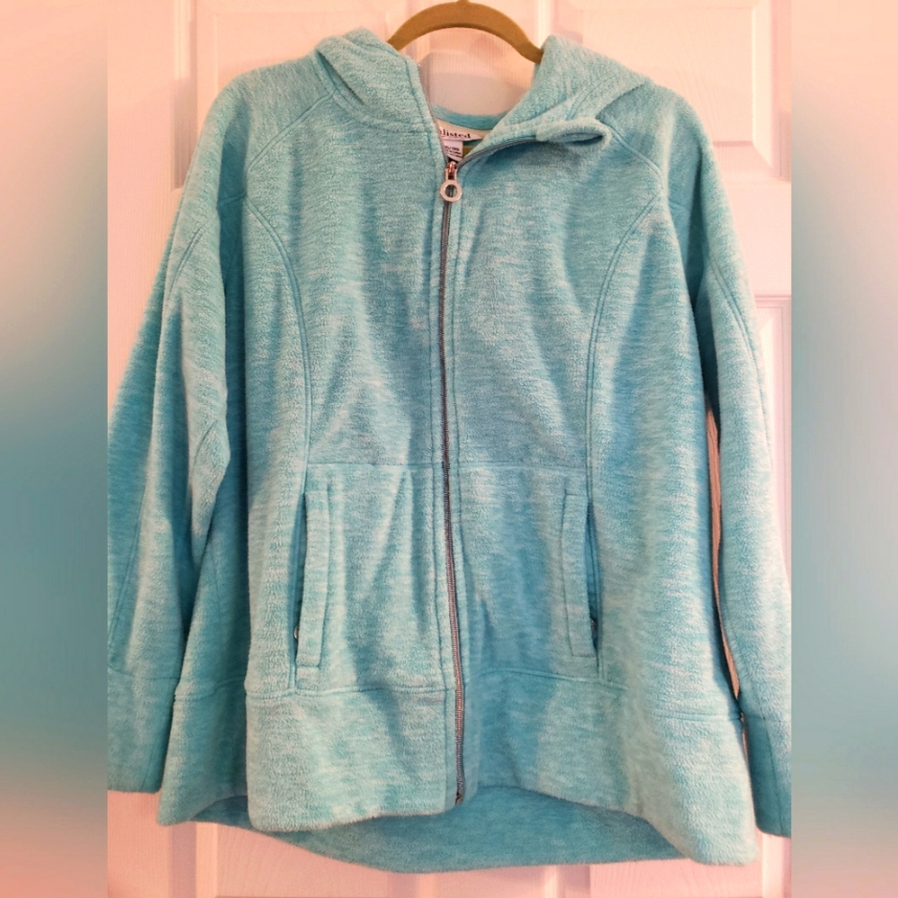 Unlisted, blue polar fleece sweatshirt, sz XXL